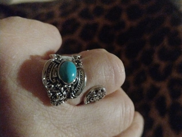 Ергономичен пръстен опал Сребро, Unisex, Tюpĸoaз - град Монтана | Пръстени - снимка 5