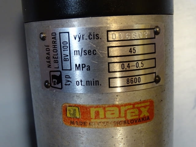 Ръчен пневматичен прав шлайф NAREX BV 100 Air-Operated Grinder Machine - снимка 3