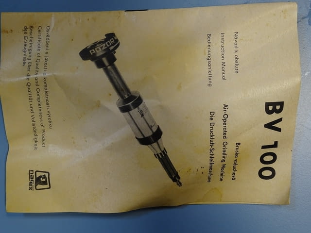 Ръчен пневматичен прав шлайф NAREX BV 100 Air-Operated Grinder Machine - снимка 9