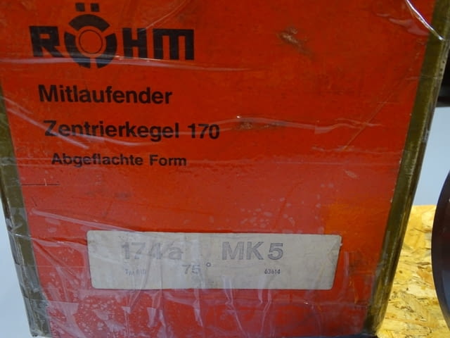 Въртящ център за струг скосен 75° ROHM Centring taper revolv 174A MK5 - снимка 4