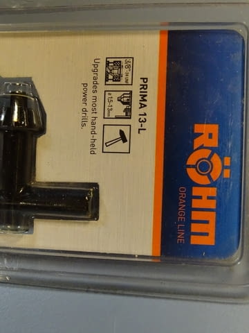 Патронник за бормашина ROHM PRIMA 13-L dril chuck 3/8"-24UNF, град Пловдив - снимка 2