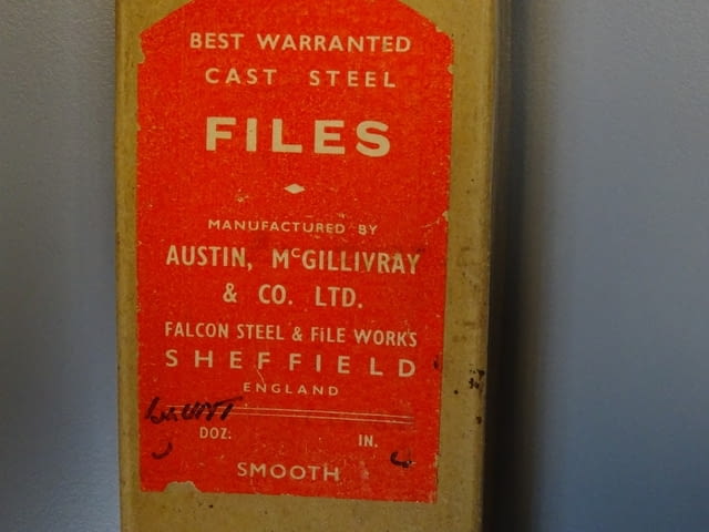 Пила за метал триъгълна 150-215mm Austin McGillivray&CO steel files - снимка 2