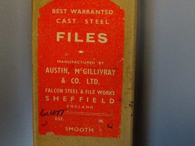Пила за метал триъгълна 150-215mm Austin McGillivray&CO steel files - снимка 2