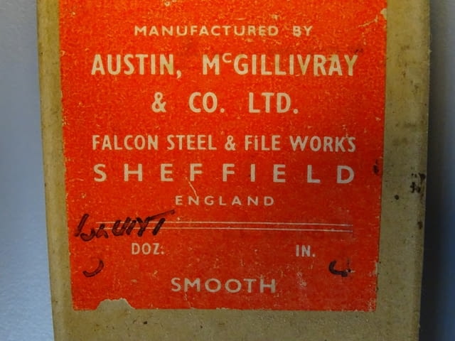 Пила за метал триъгълна 150-215mm Austin McGillivray&CO steel files - снимка 3
