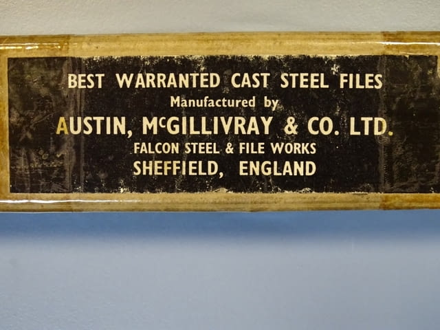 Пила за метал триъгълна 150-200mm Austin McGillivray&CO steel files - снимка 2