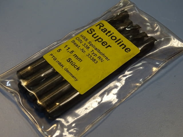 Свердло за метал ф11.5mm Ratioline Super HSS typ RN, град Пловдив | Инструменти - снимка 4