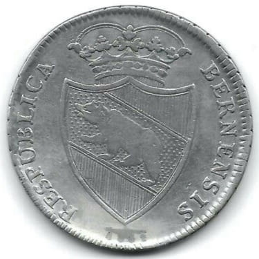Монета Швейцария 1 Талер 1795 г. Кантон Берн, град Бургас | Нумизматика / Бонистика - снимка 1