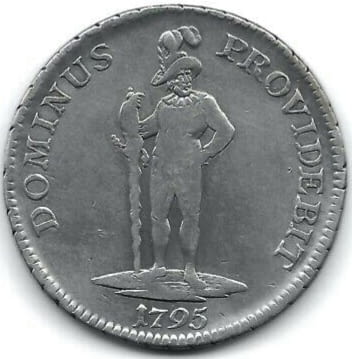 Монета Швейцария 1 Талер 1795 г. Кантон Берн, град Бургас | Нумизматика / Бонистика - снимка 2