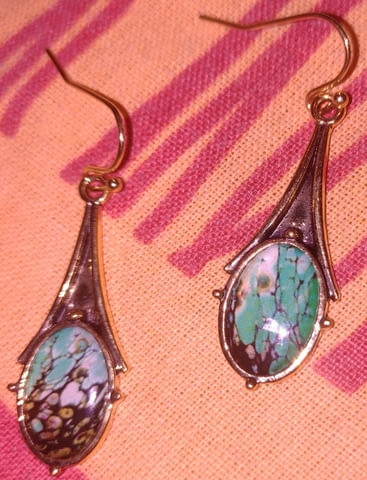 Висящи обеци Арт Деко - град Берковица | Обеци - снимка 1