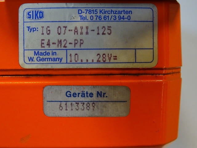 Енкодер Siko IG07- AXX-125-E4-M2-PP incremental encoder, city of Plovdiv | Industrial Equipment - снимка 3