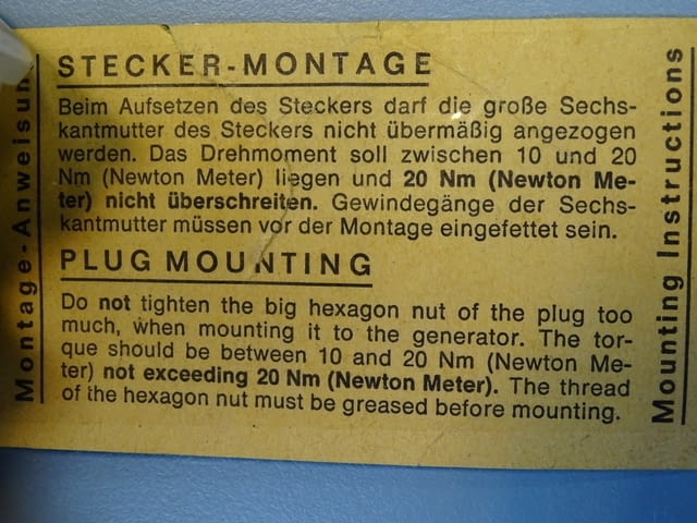 Тахогенератор DEUTA-Werke control EF43/2e generotor tachometer - снимка 6