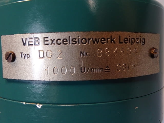 Енкодер VEB Excelsiorwerk Leipzig DG-2 speed encoder 1000min-1 - снимка 6