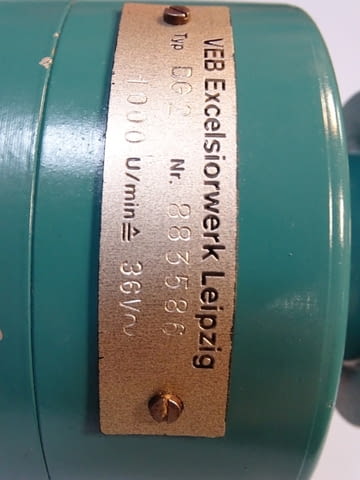 Енкодер VEB Excelsiorwerk Leipzig DG-2 speed encoder 1000min-1 - снимка 7