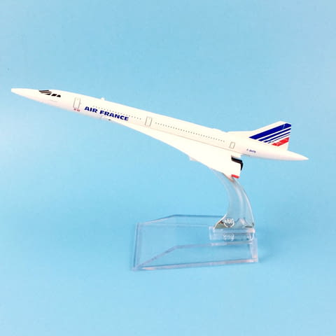 Конкорд самолет модел макет метален Air France, city of Radomir | Educational Materials - снимка 1
