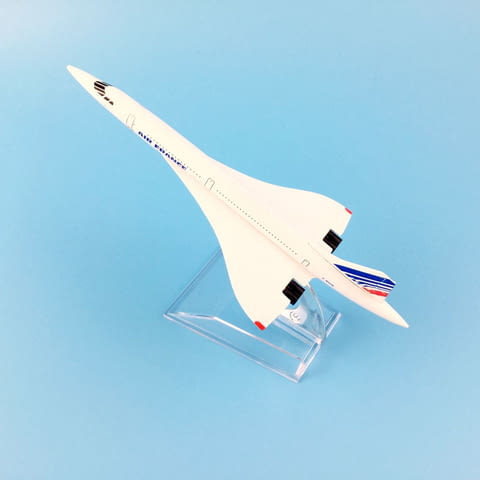 Конкорд самолет модел макет метален Air France, city of Radomir | Educational Materials - снимка 2