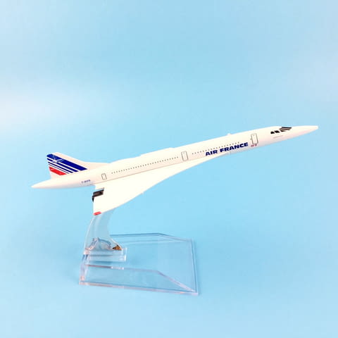 Конкорд самолет модел макет метален Air France, city of Radomir | Educational Materials - снимка 3