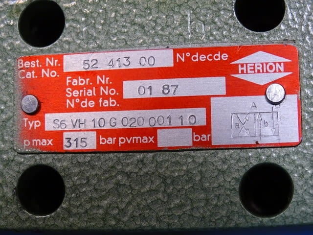 Хидравличен разпределител HERION S6VH10G020 001 10, city of Plovdiv | Industrial Equipment - снимка 6