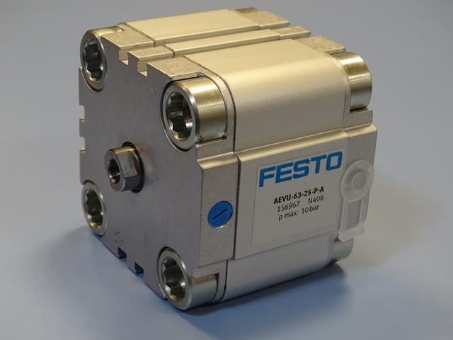 Пневматичен цилиндър Festo AEVU-63-25-P-A compact air cylinder - снимка 1