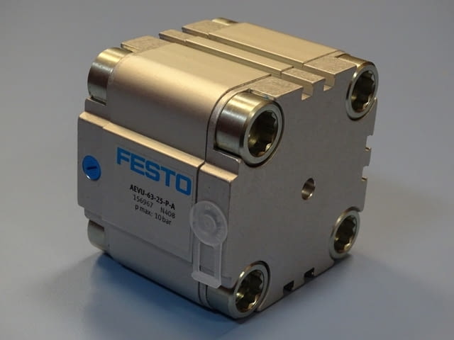 Пневматичен цилиндър Festo AEVU-63-25-P-A compact air cylinder - снимка 3
