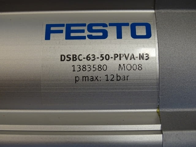 Пневматичен цилиндър Festo DSBC-63-50-PPVA-N3 compact air cylinder - снимка 4