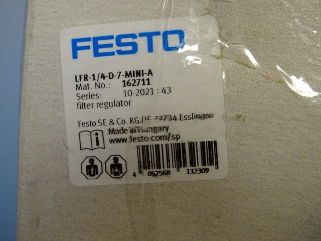 Филтър регулатор на въздух Festo LFR-1/4-D-7-miniA, град Пловдив | Промишлено Оборудване - снимка 11
