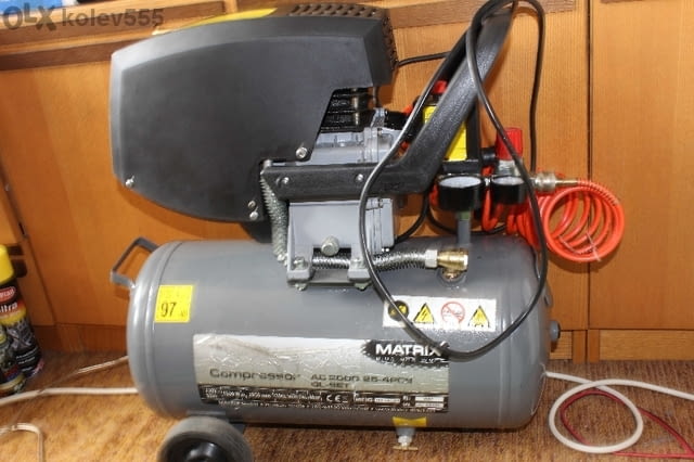 Компресор малък Matrix AC 2000-25 1500W 24L - city of Vidin | Instruments - снимка 3