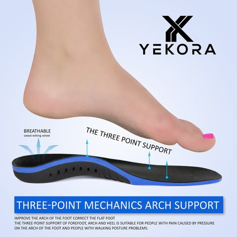 Ортопедични стелки за дюстабан плоскостъпие паднал свод YEKORA Foot Expert - снимка 8