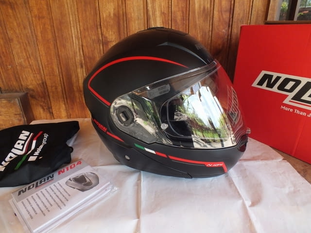 Nolan N104 Storm отварящ се мото шлем каска за мотор с тъмни очила - снимка 2