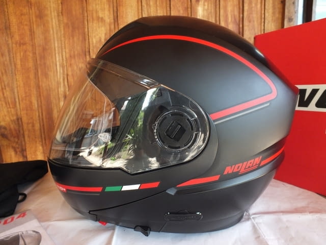 Nolan N104 Storm отварящ се мото шлем каска за мотор с тъмни очила - снимка 3