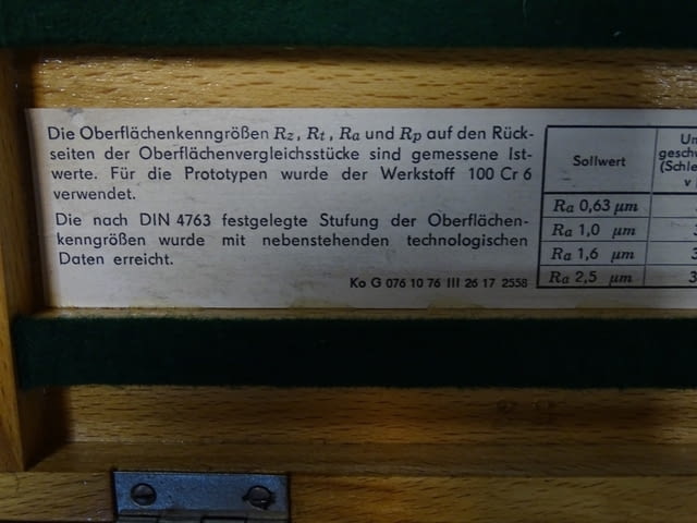 Еталон за грапавост MASSI Rundschleifen Ra-0.63-2.5, град Пловдив | Инструменти - снимка 7
