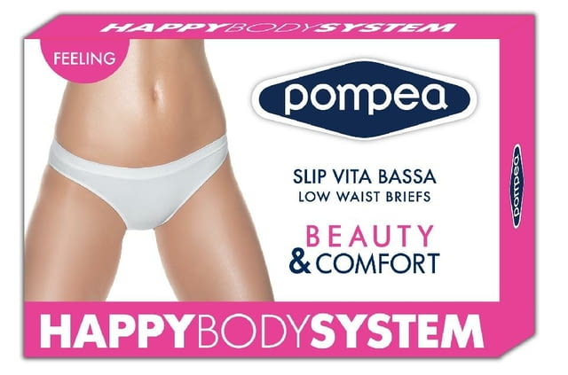Pompea S-M бежови, оранжеви, бели дамски безшевни бикини Помпеа италианска гладка бикина - снимка 2