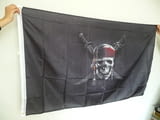 Пиратско знаме с черепи Карибски пирати абордаж кораби саби