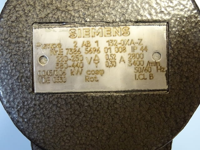 Помпа за охлаждаща течност Siemens 2AB1 132-OXA-Z 220V, 32L, град Пловдив - снимка 6