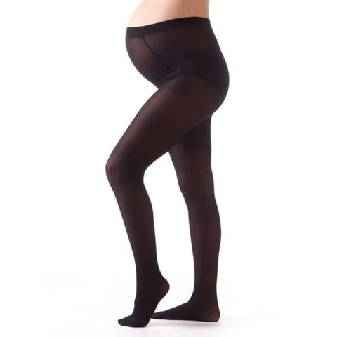 Bellissima 50DEN черен италиански плътен чорапогащник за бременност чорапогащници за бременни - снимка 2