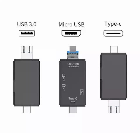 Четец за карти памет SD micro USB 3.0 type C лаптоп телефон, city of Radomir - снимка 5