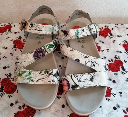 Като НОВИ Jana Relax удобни сандали пъстри бели 38, city of Karlovo | Women’s Shoes - снимка 1