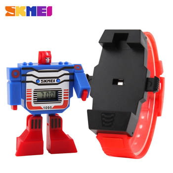 Нов Детски часовник трансформер робот играчка за подарък дете момче момиче - снимка 1