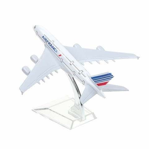 Еърбъс 380 самолет модел макет Air France метален A380 пътнически летище - снимка 4