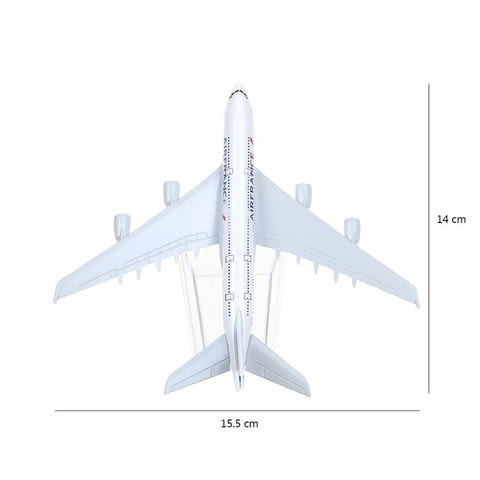Еърбъс 380 самолет модел макет Air France метален A380 пътнически летище - снимка 5