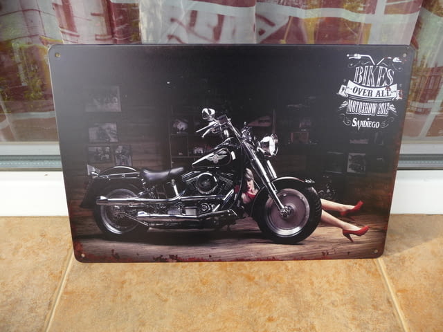 Мотор мацка еротика метална табела гараж Харлей мотоциклет, city of Radomir - снимка 1