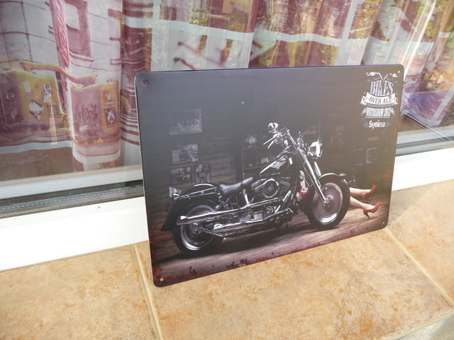 Мотор мацка еротика метална табела гараж Харлей мотоциклет, city of Radomir - снимка 2