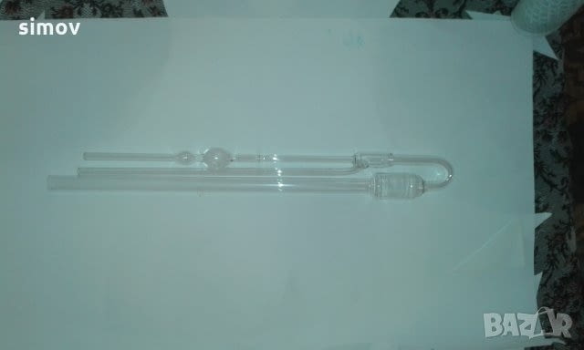 U-образен стъклен капилярен вискозиметър., city of Sofia | Medical Equipment - снимка 1