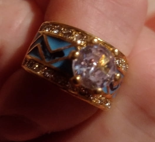 Луксозен пръстен-халка Дайъмонд Диaмaнт, Гаранция - Не, Сертификат - Не - град Берковица | Пръстени - снимка 2