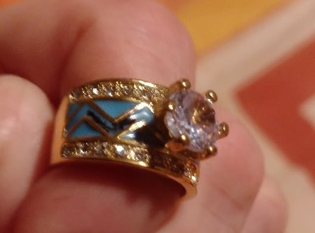 Луксозен пръстен-халка Дайъмонд Диaмaнт, Гаранция - Не, Сертификат - Не - град Берковица | Пръстени - снимка 4