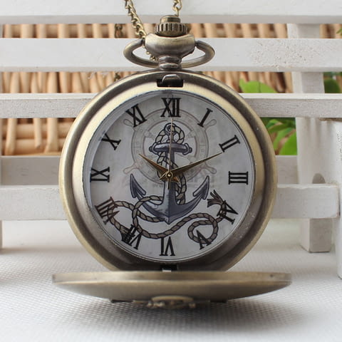 Красив Джобен часовник с котва море кораб лодка моряк океан, град Радомир - снимка 2