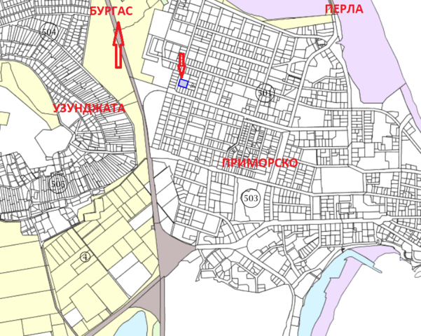 ПИ в Приморско за жилищно строителство 1333 m2, For living - city of Primorsko | Land - снимка 1