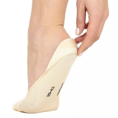 Pompea 35-38 черни, телесни, бели 72% памучни терлици унисекс памучни балеринки Помпеа - снимка 3