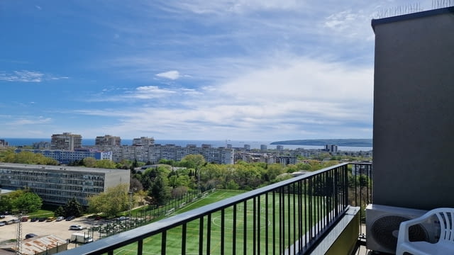 Чисто нов панорамен двустаен апартамент Б55 за нощувки с паркомясто, Морска гледка - снимка 12