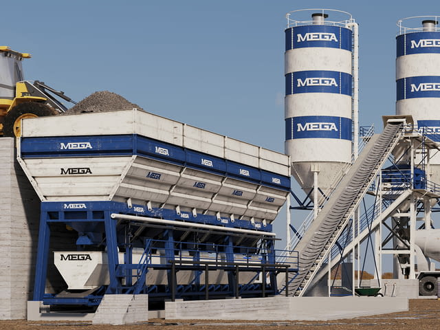 Бетонов завод 120 m3 с двувалов смесител безплатна доставка, град Враца | Ремонт на техника - снимка 4