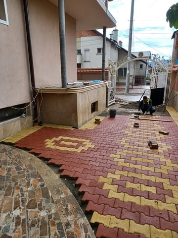 Редене на Тротоарни Плочки Павета Painting, Painting with Latex, Exterior Insulation, Interior Insulation, Gypsum Coating, Paste, Masonry, Stone Cladding, Flip-ups, Granite Installation, Laying of Tile, Laying of faience, Roofs Repair, Hydroinsulation, Plastering, Work over the Weekend - Yes - city of Sofia | Construction - снимка 2